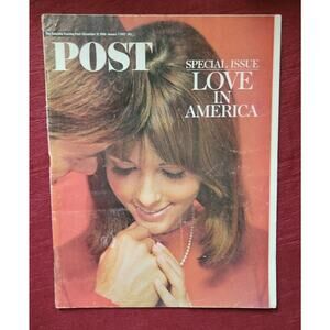 Saturday Evening Post December 31 1966 No Label Newsstand Love In America Issue